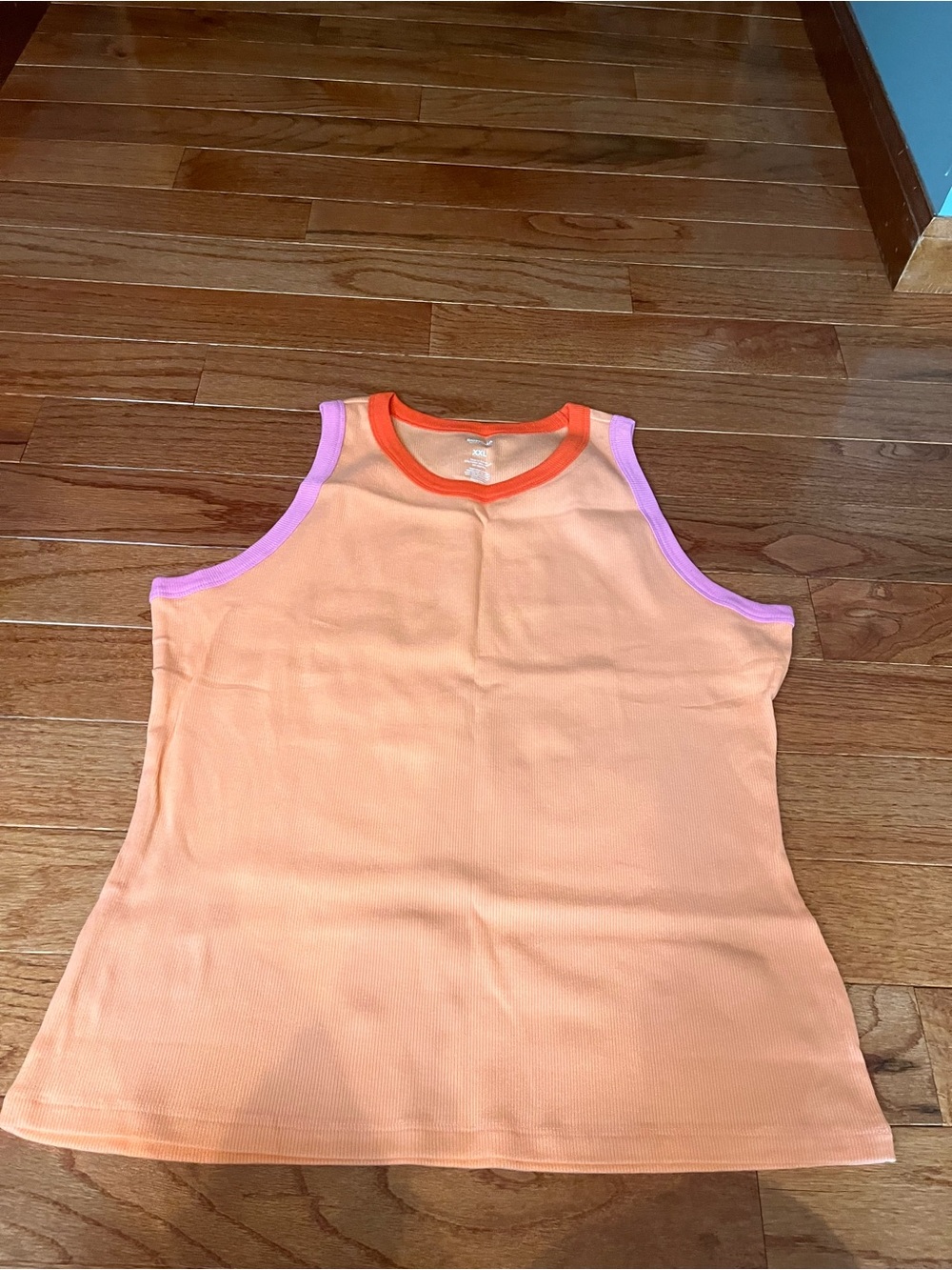 Sonoma Peach Tank with Bright Orange Trim